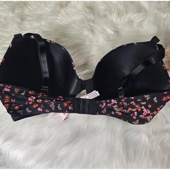NWT Victorias Secret Sexy Tee Push-Up Bra Black Butterfly 38DD - Picture 6 of 8